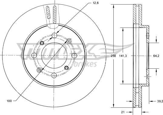 TOMEX brakes TX 73-81 - Disque de frein cwaw.fr