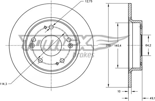 TOMEX brakes TX 73-82 - Disque de frein cwaw.fr