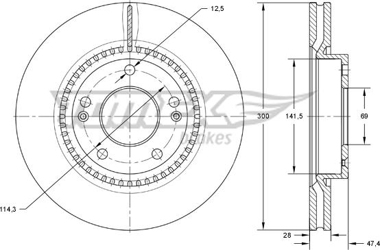 TOMEX brakes TX 73-31 - Disque de frein cwaw.fr