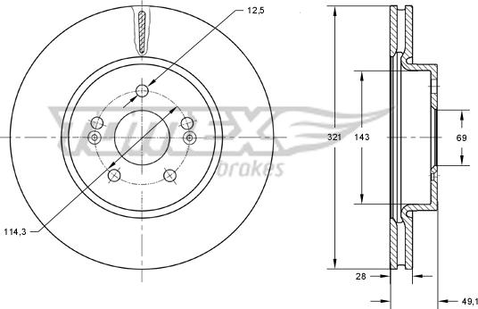 TOMEX brakes TX 73-32 - Disque de frein cwaw.fr