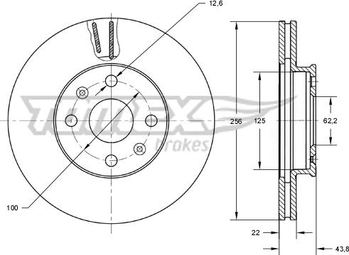 TOMEX brakes TX 73-29 - Disque de frein cwaw.fr