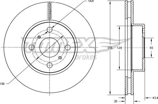 TOMEX brakes TX 73-26 - Disque de frein cwaw.fr