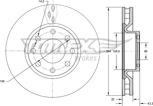 TOMEX brakes TX 73-76 - Disque de frein cwaw.fr