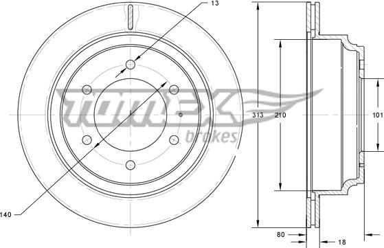 TOMEX brakes TX 73-70 - Disque de frein cwaw.fr