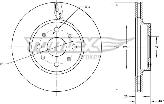 TOMEX brakes TX 73-73 - Disque de frein cwaw.fr