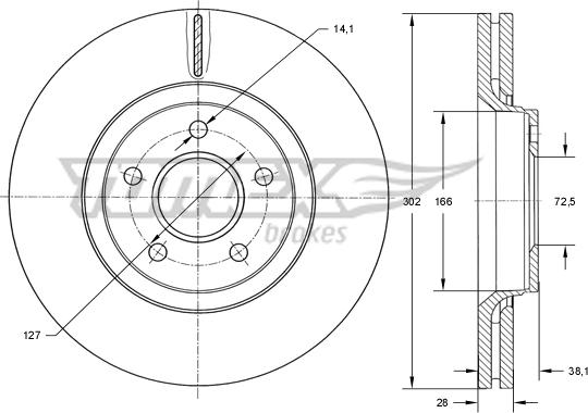 TOMEX brakes TX 73-77 - Disque de frein cwaw.fr