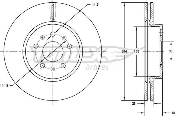 TOMEX brakes TX 72-93 - Disque de frein cwaw.fr