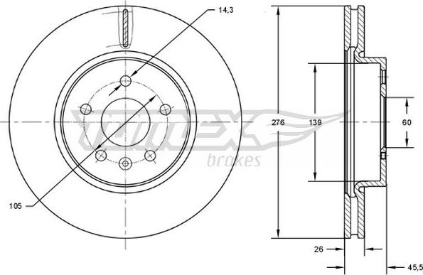 TOMEX brakes TX 72-49 - Disque de frein cwaw.fr