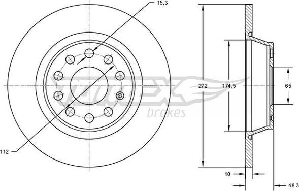 TOMEX brakes TX 72-45 - Disque de frein cwaw.fr