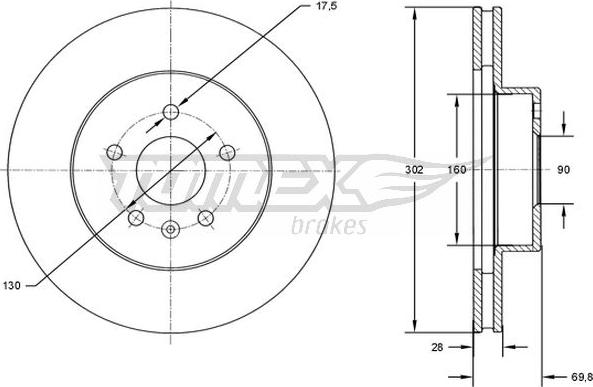 TOMEX brakes TX 72-46 - Disque de frein cwaw.fr