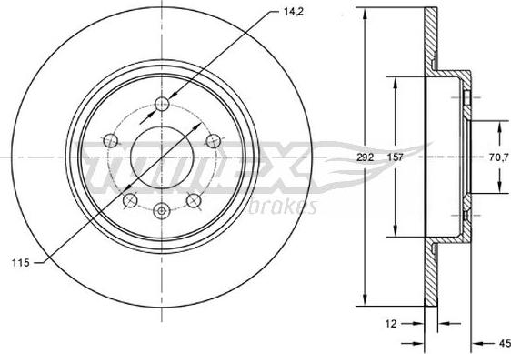 TOMEX brakes TX 72-59 - Disque de frein cwaw.fr