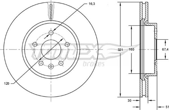 TOMEX brakes TX 72-55 - Disque de frein cwaw.fr