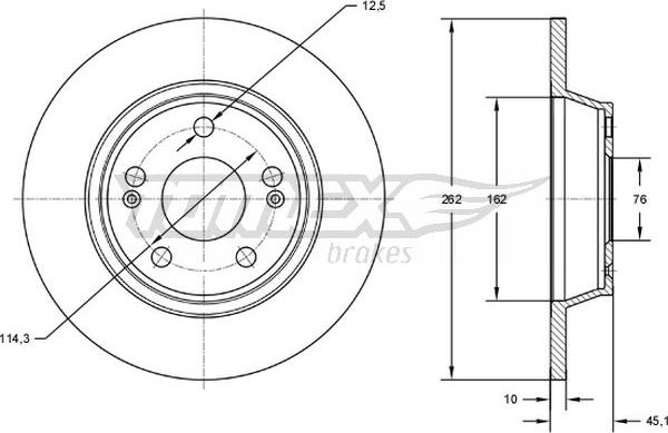 TOMEX brakes TX 72-58 - Disque de frein cwaw.fr