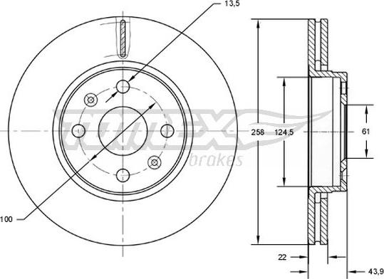 TOMEX brakes TX 72-52 - Disque de frein cwaw.fr