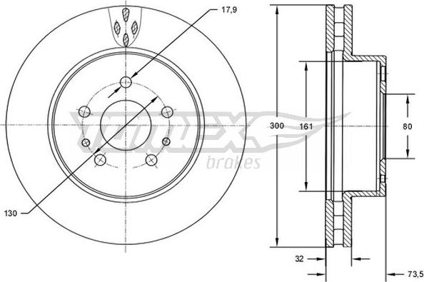 TOMEX brakes TX 72-57 - Disque de frein cwaw.fr