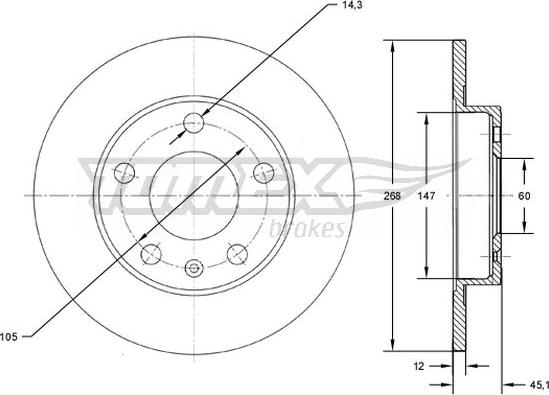 TOMEX brakes TX 72-65 - Disque de frein cwaw.fr