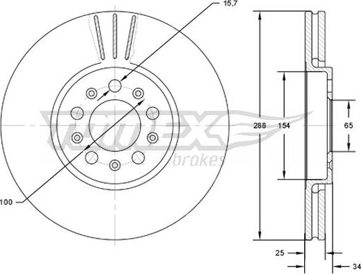 TOMEX brakes TX 72-04 - Disque de frein cwaw.fr