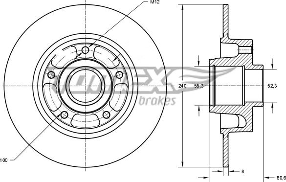 TOMEX brakes TX 72-011 - Disque de frein cwaw.fr