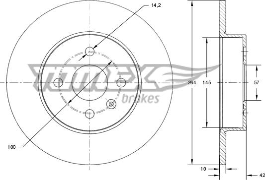 TOMEX brakes TX 72-08 - Disque de frein cwaw.fr