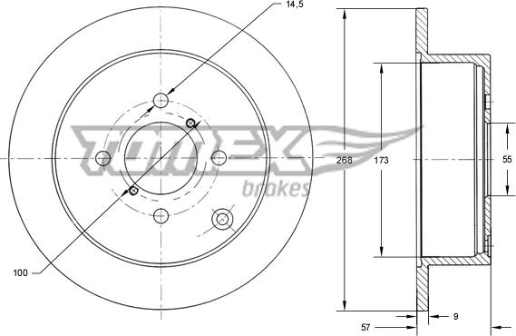 TOMEX brakes TX 72-19 - Disque de frein cwaw.fr