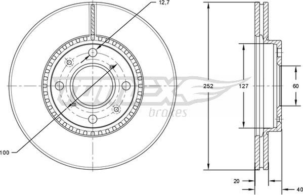 TOMEX brakes TX 72-14 - Disque de frein cwaw.fr