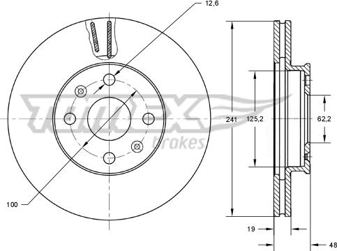 TOMEX brakes TX 72-15 - Disque de frein cwaw.fr