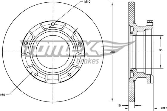 TOMEX brakes TX 72-17 - Disque de frein cwaw.fr