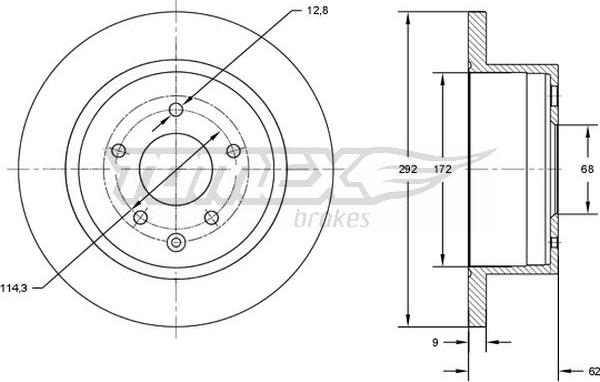 TOMEX brakes TX 72-89 - Disque de frein cwaw.fr