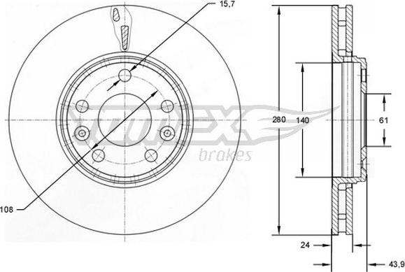 TOMEX brakes TX 72-82 - Disque de frein cwaw.fr