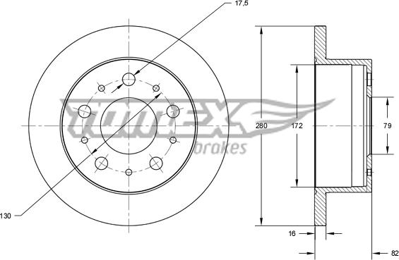 TOMEX brakes TX 72-35 - Disque de frein cwaw.fr