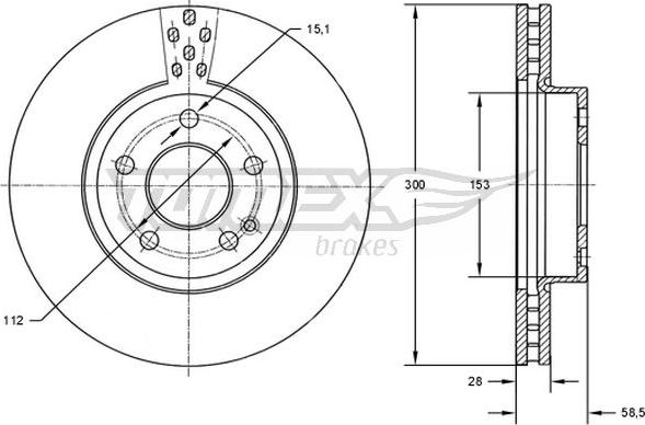 TOMEX brakes TX 72-31 - Disque de frein cwaw.fr