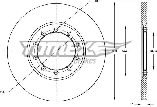 TOMEX brakes TX 72-21 - Disque de frein cwaw.fr