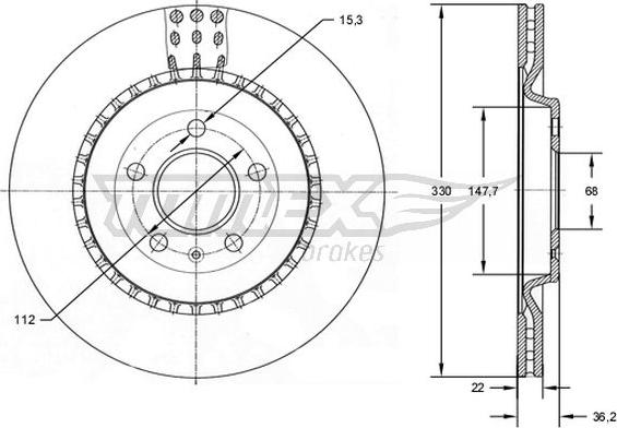 TOMEX brakes TX 72-79 - Disque de frein cwaw.fr