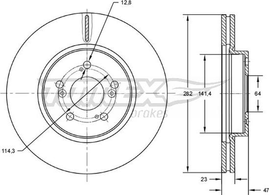 TOMEX brakes TX 72-71 - Disque de frein cwaw.fr