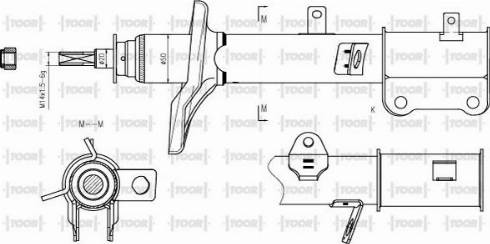 TOOR SG54330 - Amortisseur cwaw.fr