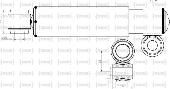 TOOR SG50680 - Amortisseur cwaw.fr