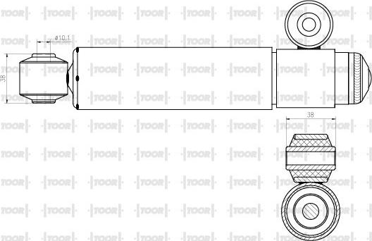 TOOR SG50070 - Amortisseur cwaw.fr