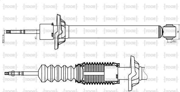 TOOR SG50720 - Amortisseur cwaw.fr