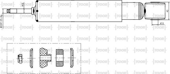 TOOR SG58530 - Amortisseur cwaw.fr