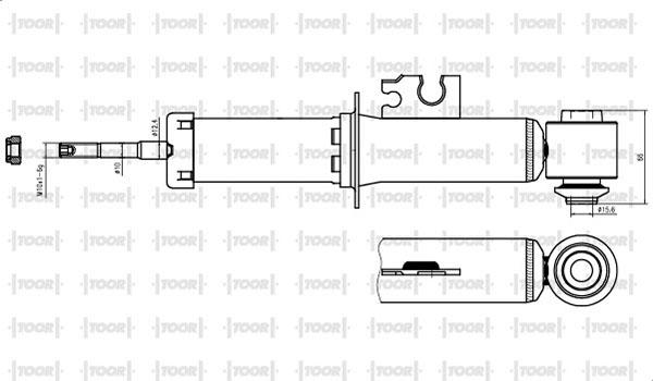 TOOR SG58280 - Amortisseur cwaw.fr