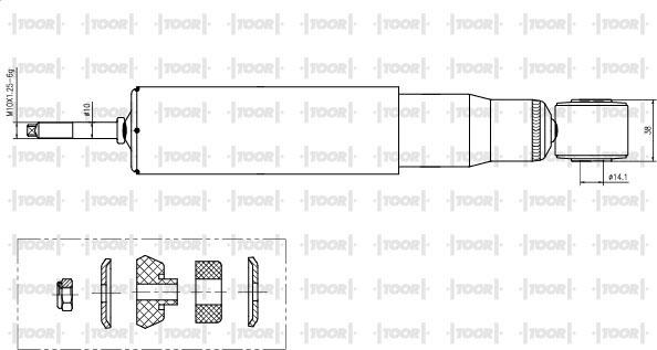 TOOR SG53690 - Amortisseur cwaw.fr