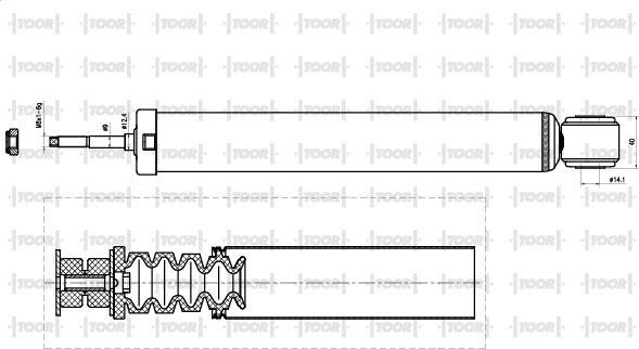 TOOR SG53800 - Amortisseur cwaw.fr