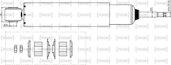 TOOR SG53380 - Amortisseur cwaw.fr