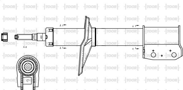 TOOR SG14920 - Amortisseur cwaw.fr