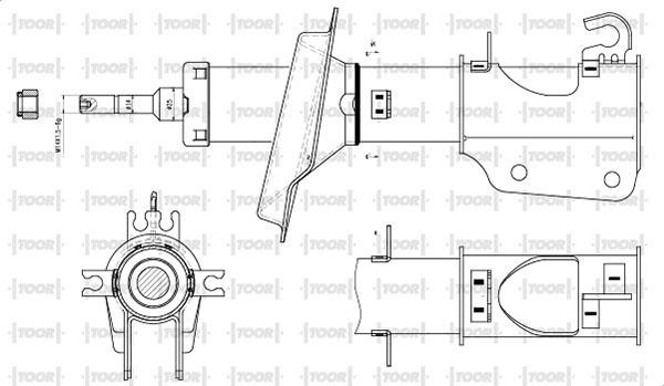 TOOR SG14480 - Amortisseur cwaw.fr