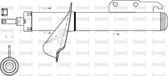 TOOR SG14470 - Amortisseur cwaw.fr