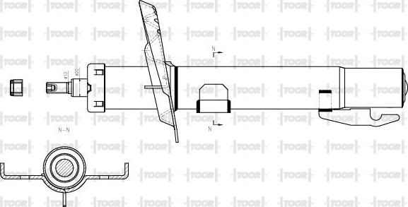 TOOR SG14550 - Amortisseur cwaw.fr