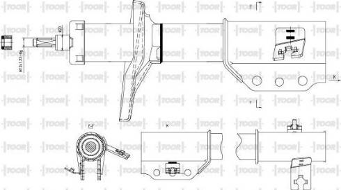 TOOR SG14090 - Amortisseur cwaw.fr