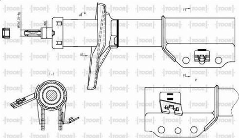 TOOR SG14091 - Amortisseur cwaw.fr