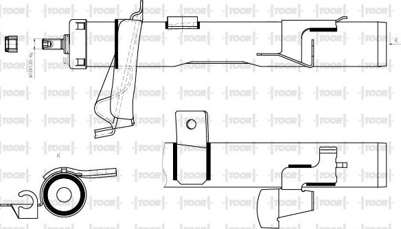 TOOR SG14030 - Amortisseur cwaw.fr